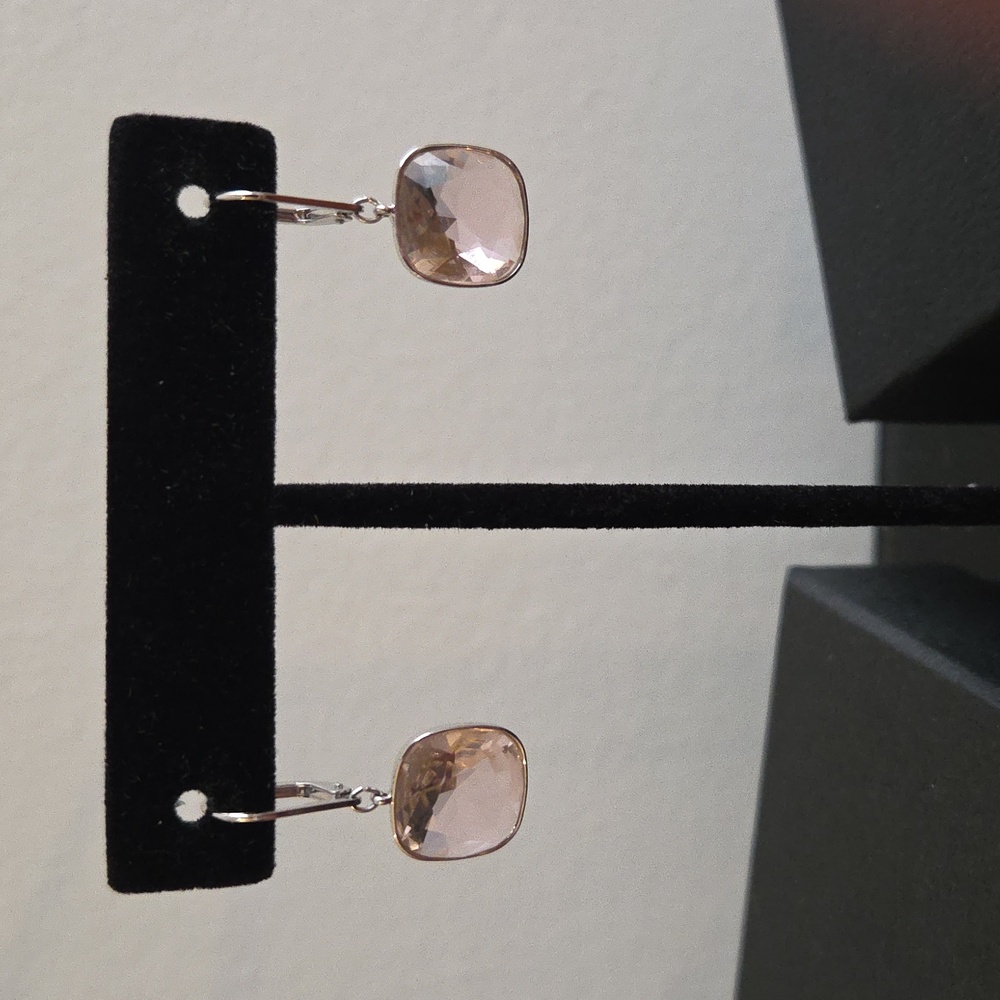 Swarovski Pink Crystal Earrings